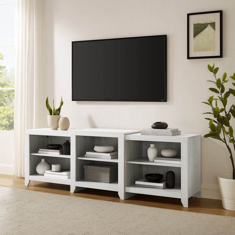 Rozier Unfinished TV Stand for TVs up to 75", Whitewash