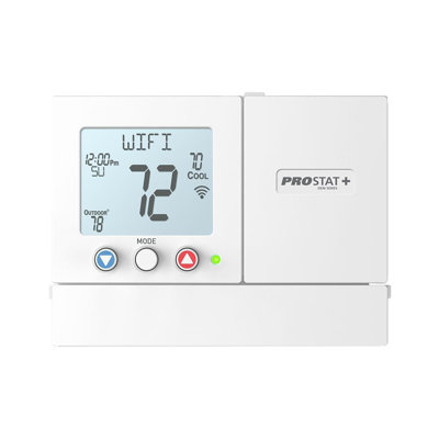 Programmable Prostat+ Thermostat: 4h/2c, 7-day, Hum/deh