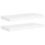 Ensemble de 2 tablettes murales flottantes Maeve, blanc, cadre robuste, 24 pouces-118032493