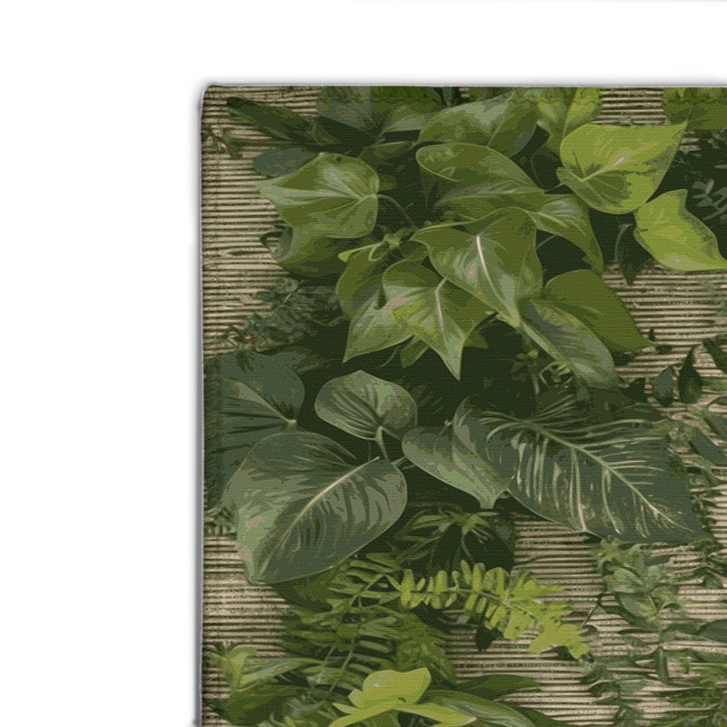 Tapis d'intérieur et d'extérieur vert Nature, Rectangle 4pi x 6 pi