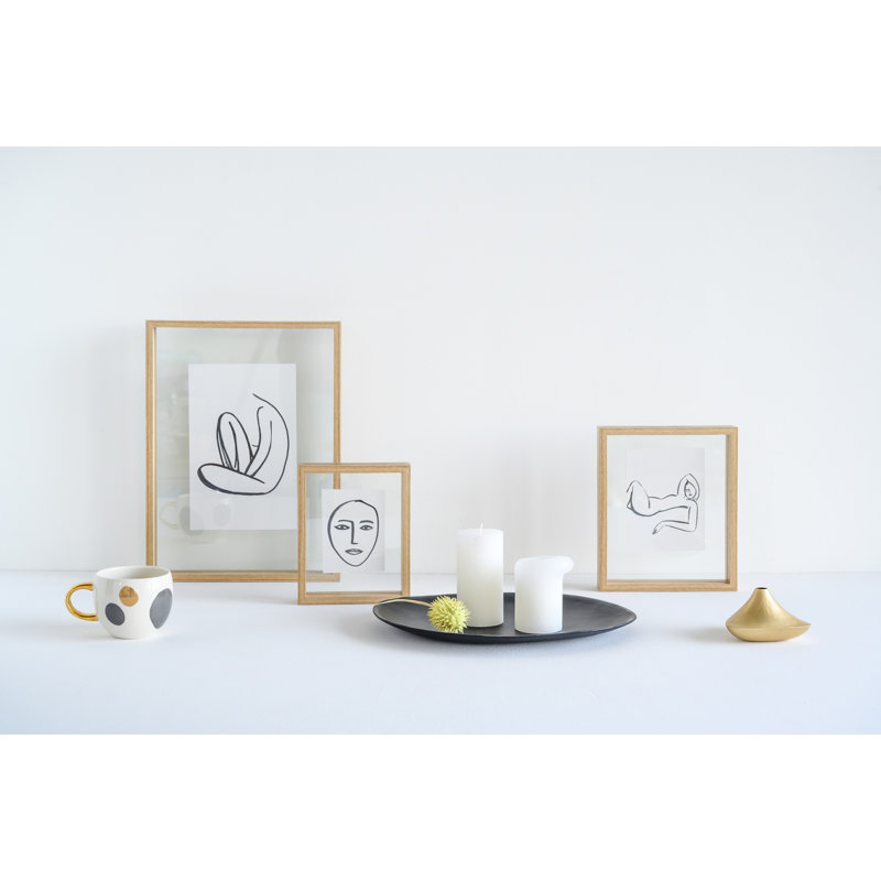 Luiz Wood Floater Picture Frame, 12" x 16", Natural