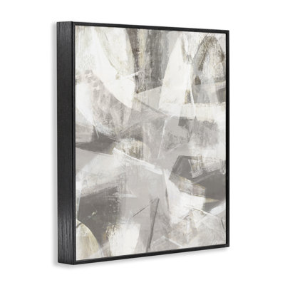 Giclée encadrée grise, courants doux, design par Hannah Dawson