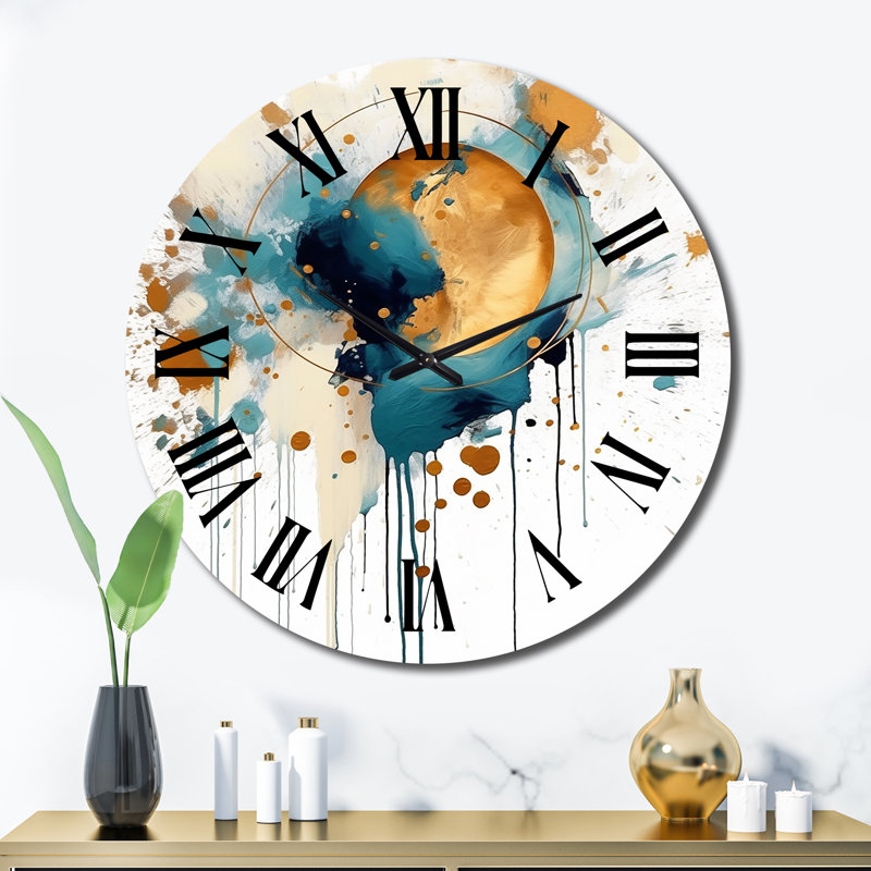 Horloge murale Teal Adn, Très grand