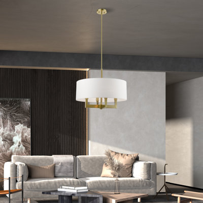 Bartosch 4 - Light Dimmable Drum Chandelier