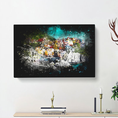 Cinque Terre in Italy - Wrapped Canvas