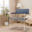 Chaise d'appoint Cantilever, chaises d'appoint, chaise de salle à manger, fauteuil avec cadre en acier inoxydable, chaise de bureau-30332199