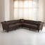 Canapé modulaire réversible en forme de L - Canapé 5 places en similicuir de style Chesterfield avec garniture cloutée pour le salon ou les grands espaces-703675731