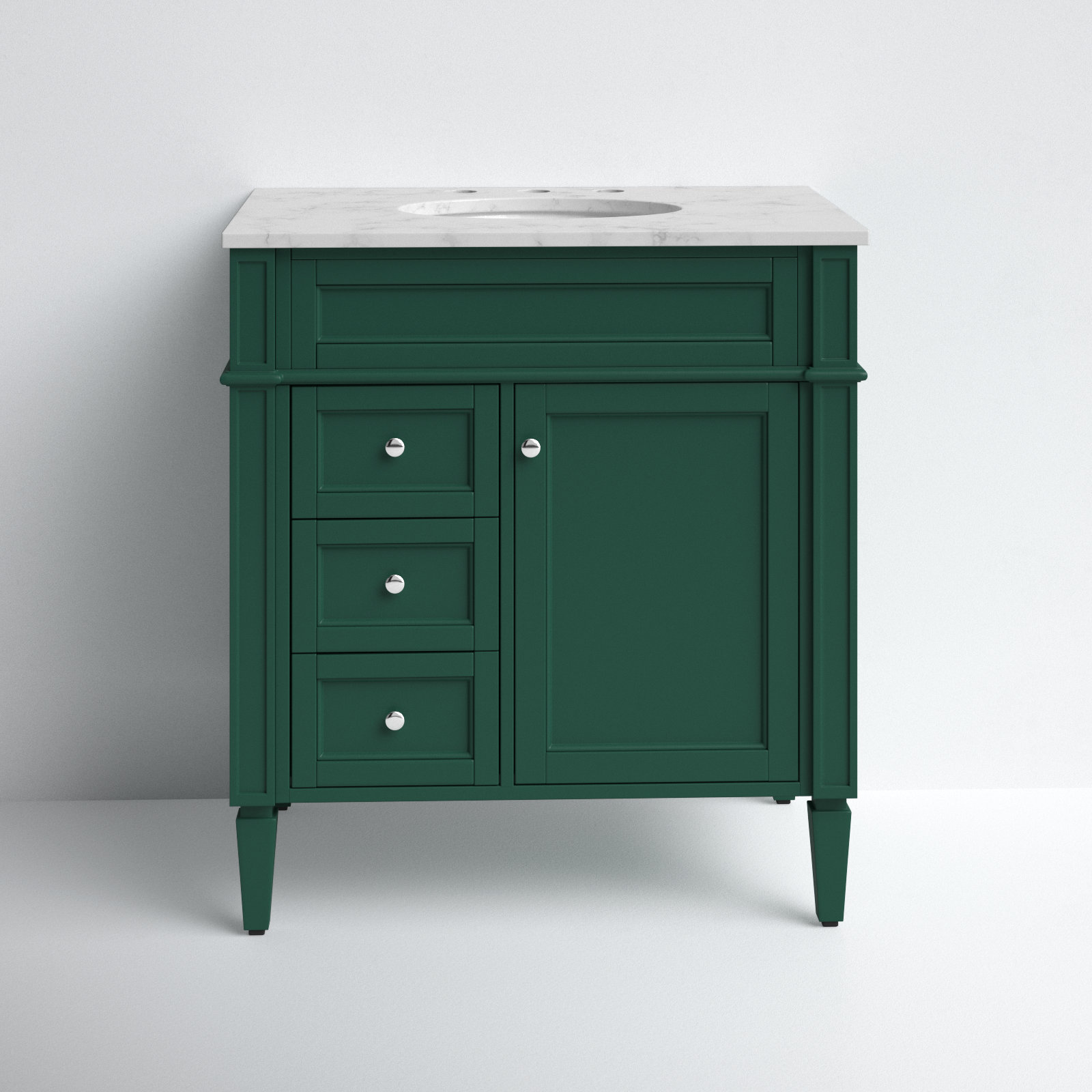 Rivers 32'' Single Bathroom Vanity, Green