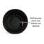 Algreen Valencia Planter, 2 Round Taper Ribbed Planters, 11.4-In. Diameter By 14-In., Chocolate, 2 Pack