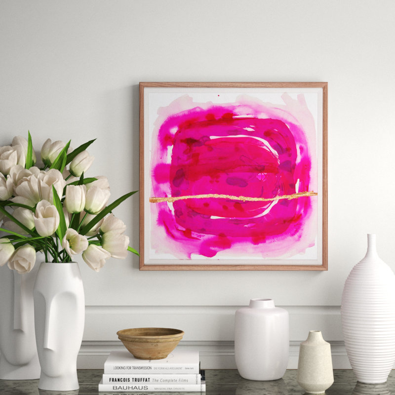 Wabi Sabi: Fuchsia Painting by ZBC House Art