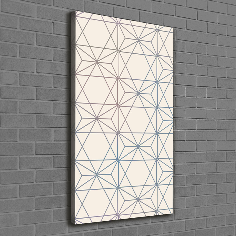 Arnoult Geometric Background - Wrapped Canvas Print
