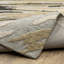 Tapis gris / doré à couches abstraites Renli-71121745