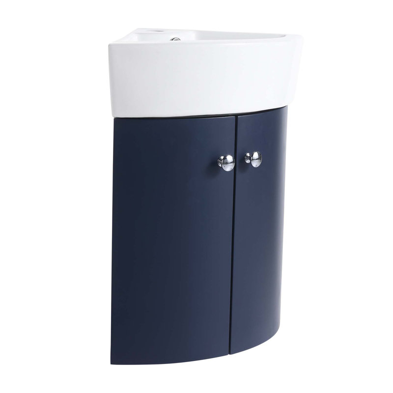 Ensemble de meuble-lavabo de coin pour salle de bain en coin