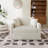 43.9" W Modern Accent Chair, Upholstered Single Sofa Chair With Pillows And Ottoman Bench-1974933729
