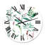 Plantes rétro - horloge murale traditionnelle-60280524
