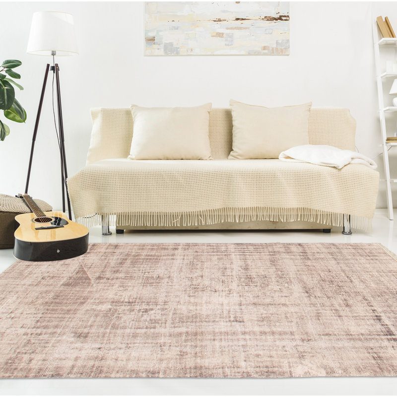 Tapis gris foncé à transition de couleur 5 pi 9 po x 9 pi 3 po