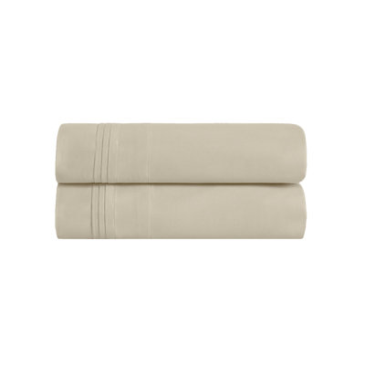 Ensemble de taies d'oreiller de couleur unie en coton égyptien certifié 650 fils Aldin
