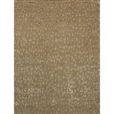 Tapis rectangulaire brun / olive / beige