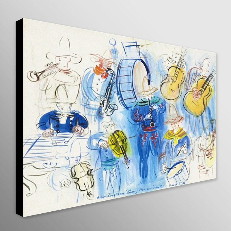 The Mexican Concert by Raoul Dufy - Wrapped Canvas Art Prints, 84 cm H x 117 cm W