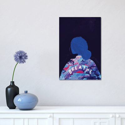 Breathe 1 Piece Wrapped Canvas Wall Art