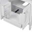 Meuble-lavabo de 30 po avec lavabo, deux portes avec tablette, charnières de porte à fermeture en douceur, style rétro, meuble-lavabo