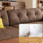 Causeuse à coussin 100% polyester Coffee