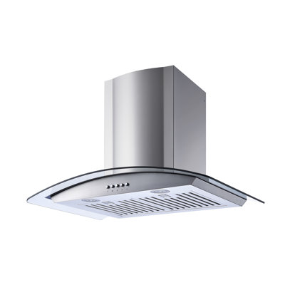 Hotte murale convertible 30 pouces 400 CFM en acier inoxydable