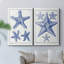 Toile tendue avec châssis V-Premium Blue Sea Stars - prêt à être accroché-108969920