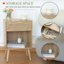 Table de chevet en bois massif à 1 tiroir Dattolico-86852419