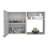 Brislington Kitchen Wall Cabinet, Burwood, White, Width X 39,3