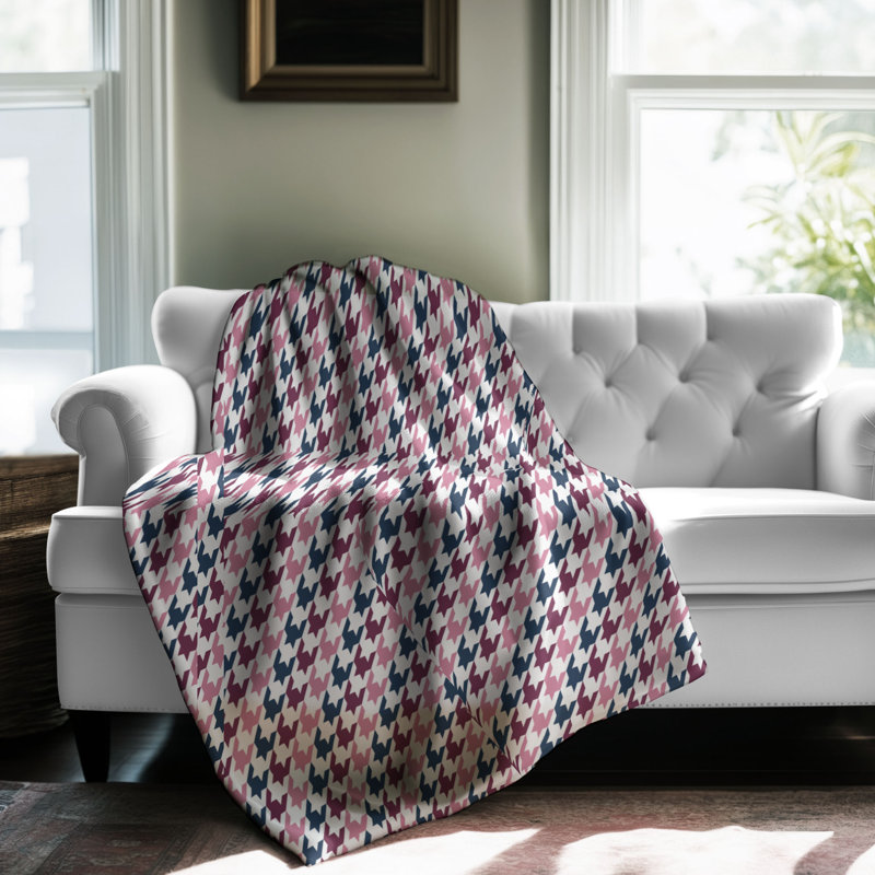 Couverture sherpa rose 1 pièce, L 50 po x L 60 po