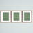 Roesler Rose Gold Metal Picture Frame - Set of 3 with Mat