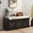 41.3-inch Entryway Storage Shoe Bench with 3 Removable Classic Rattan Basket and Removable Cushion-2072199437