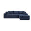 Canapé modulaire de 105 po, canapé modulaire Cloud avec assise profonde, canapé modulaire moderne en L avec méridienne, fauteuils rembourrés pour la chambre du salon, sans assemblage, (BLEU)