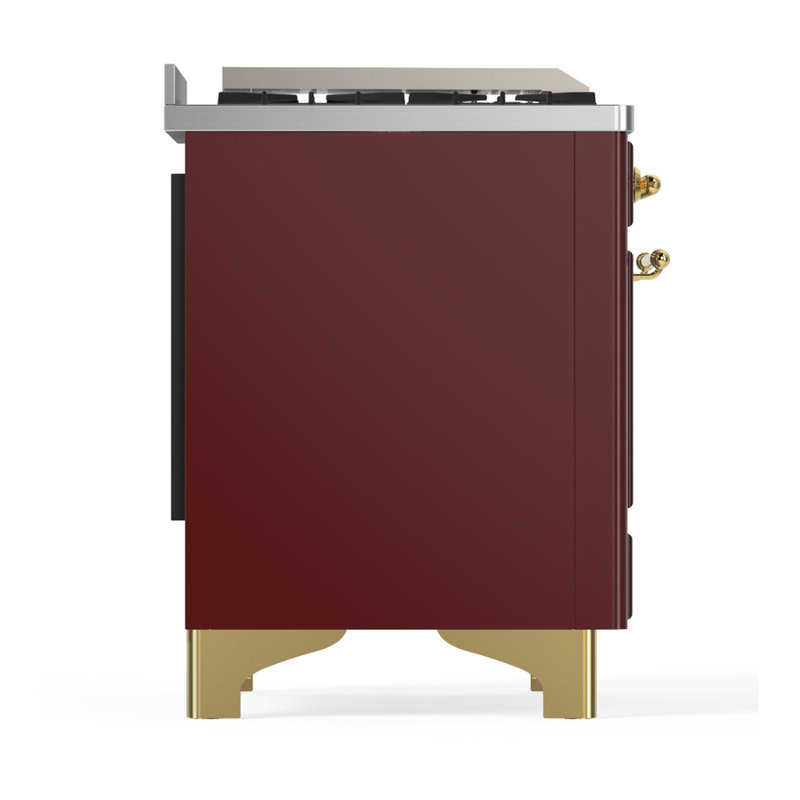 Majestic III Series 60 Inch Dual Fuel Range with 7 Sealed Burners, Griddle, Frenchtop in Antique White (Natural Gas, Copper Trim)