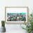 View of Reykjavik in Iceland in Abstract - Picture Frame Graphic Art Print-55759656-55759657