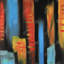 Abstract and Colourful Tall Buildings | Framed Matted Print