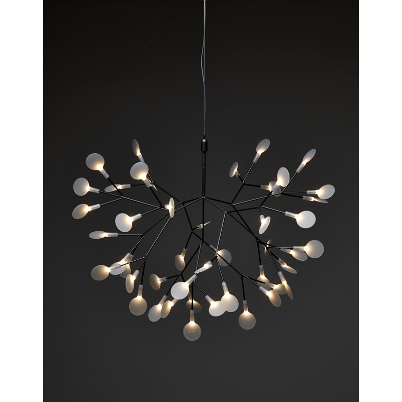 Heracleum III LED Chandelier, 157.5", 25.6" H x 38.6" W x 38.6" D, White