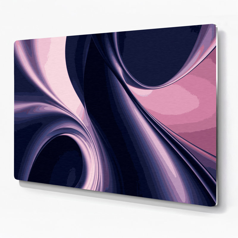 Gradient Abstract 26, art mural en métal bleu, H 20 po x l 24 po
