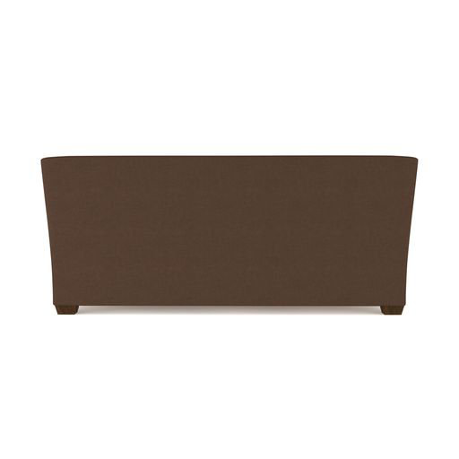 Rivington Flare Square Track-Arm Loveseat, 31" H x 72" W x 41" D, Plush Velvet Blue Print, Ebony