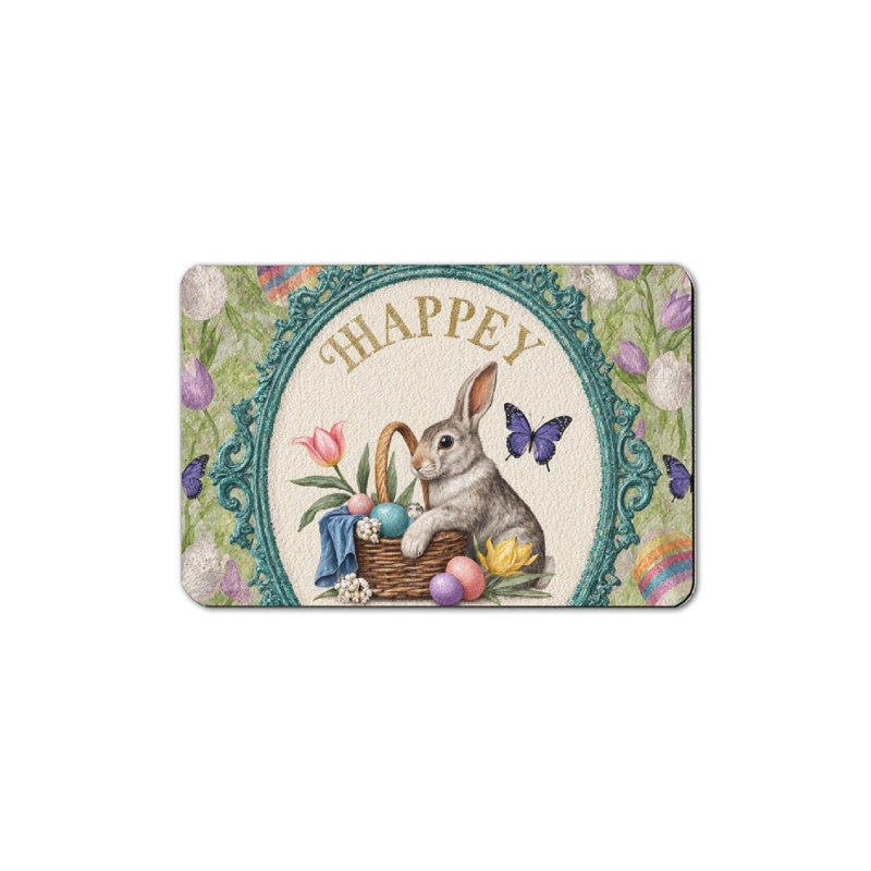 Tapis de salle de bain Happy Happy Bunny, 36 po x 24 po