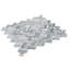 11.2" X 11.5" Doubleweave Marble Mosaic Tile