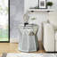 Table basse avec incrustation de cristal miroir