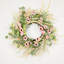 Couronne de 22 po avec porte marguerite artificielle bohème printemps été en eucalyptus