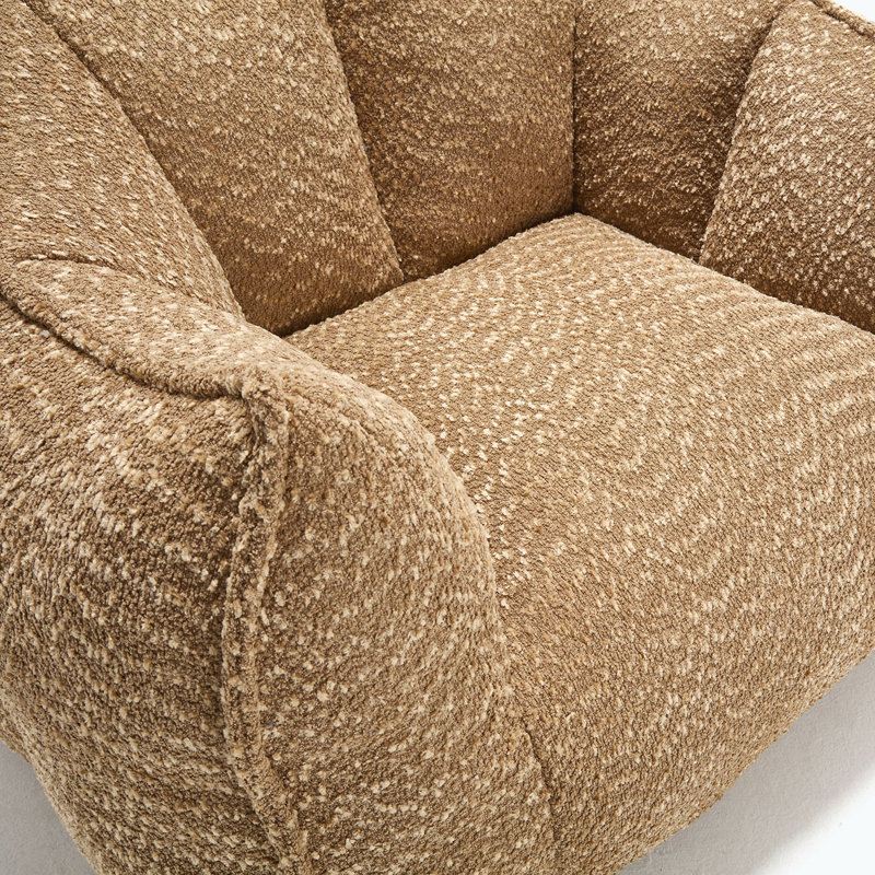 Fauteuil à billes Chenille, Chenille café, H 30,7 po x l 47,2 po x P 36,2 po