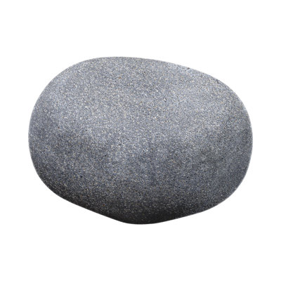 24 in x 20 in Lightweight Rock Garden Bench - Grey Sand