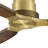 56" Solid Wood 3-Blade Flush Mount Ceiling Fan with Remote No Light
