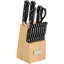 Cuisinart Advantage 14 Piece Triple-Rivet Knife Set and Wood Storage Block-2138583915