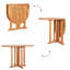 Haytug Oval Teak Folding Outdoor Dining Table , cm W cm D-935030979