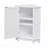 White Bathroom Cabinet Triangle Corner Storage Cabinet With Adjustable Shelf Modern Style Mdf Board-2060104610